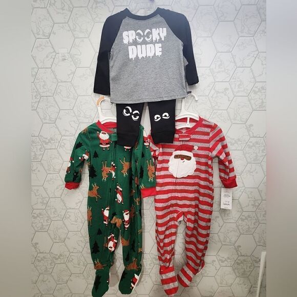 Nwt Holiday Halloween Christmas Boy's Bundle - Picture 1 of 6
